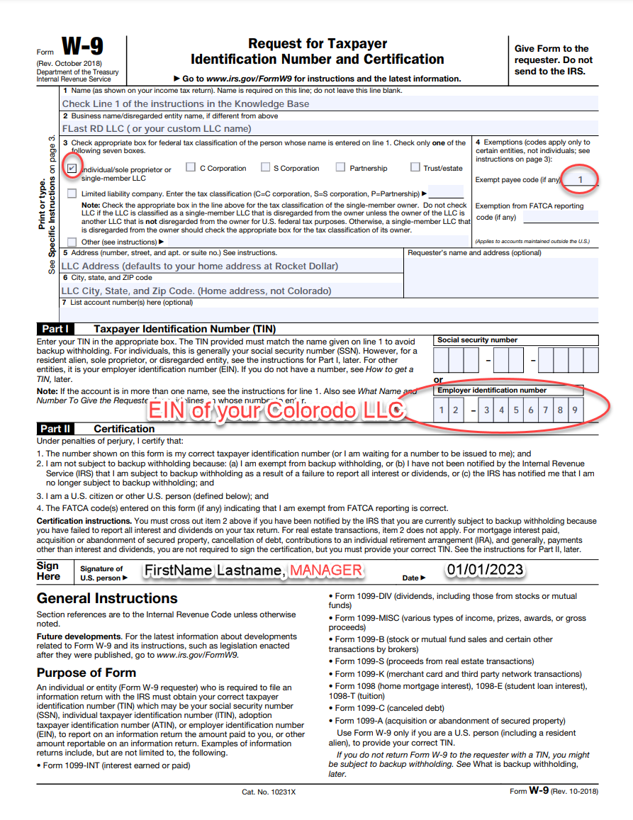 How To Fill Out The Form Correctly